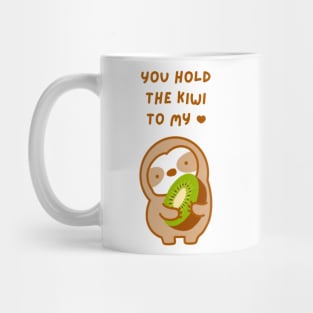 You Hold the Keys to My Heart Kiwi Sloth Mug